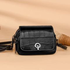 Luxury Crocodile Pattern Leather Women Handbag Soft Cow Leather Ladies Shoulder