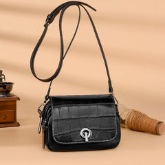 Luxury Crocodile Pattern Leather Women Handbag Soft Cow Leather Ladies Shoulder
