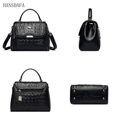 Crocodile Pattern Leather Women Handbags - Shoulder Bag Messenger Bag Tote