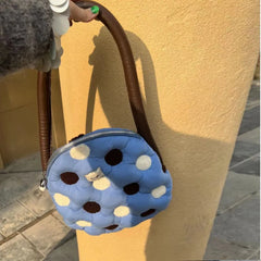 High Milk Cotton Shoulder Women Handbag Armpit Tote Bag