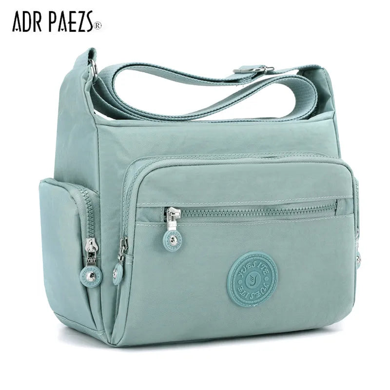 Durable Nylon Women Handbag Multi-pocket Shoulder Bag