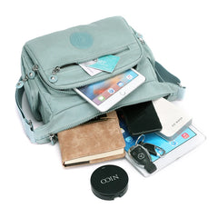 Durable Nylon Women Handbag Multi-pocket Shoulder Bag