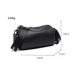 Vintage Leather Handbag Soft Lady Tote Messenger Bag