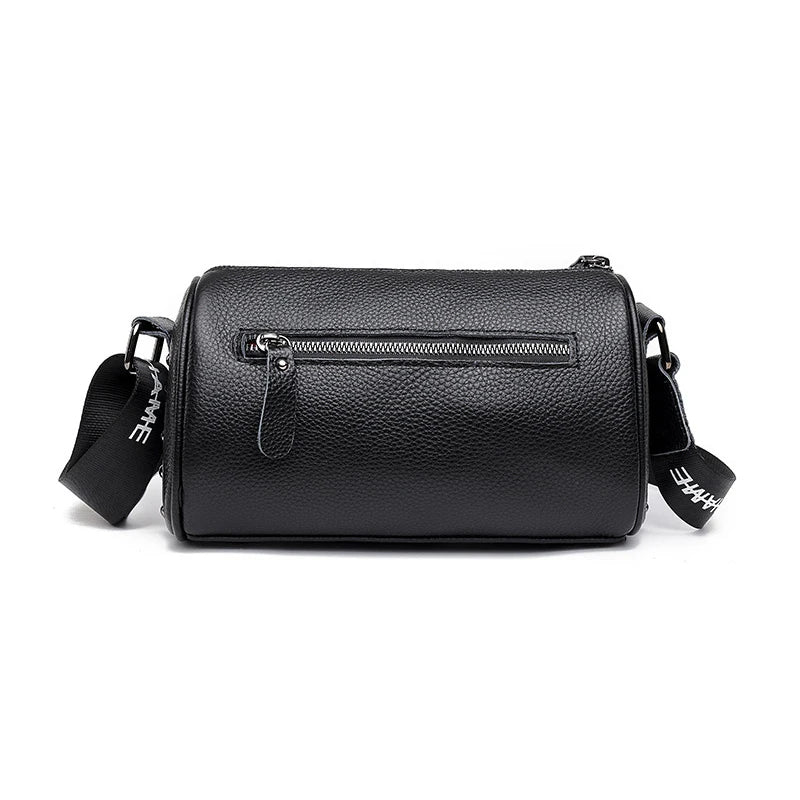 Vintage Leather Handbag Soft Lady Tote Messenger Bag