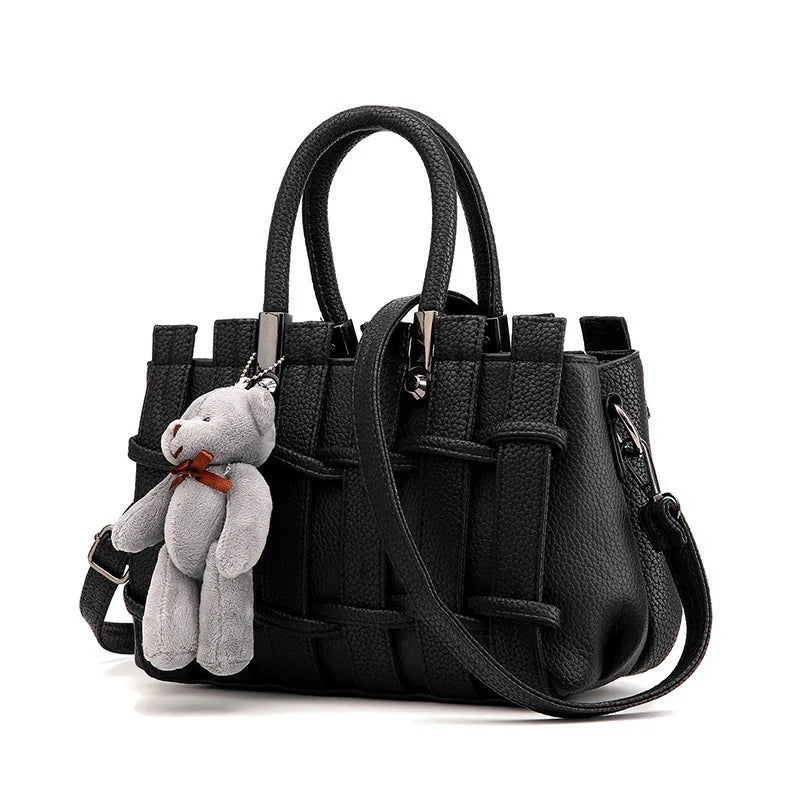 Versatile Handbag Ladies Woven Shoulder Messenger Bag