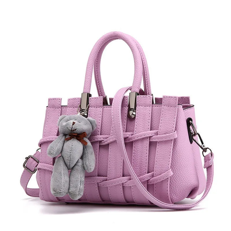 Versatile Handbag Ladies Woven Shoulder Messenger Bag