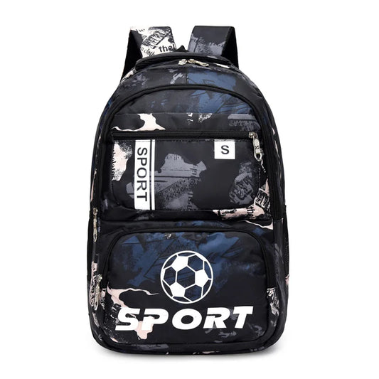 High Football Print Backpacks For Teens Boys Girls School Bags