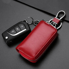 Leather Car Key Holders Organizer Smart Keychain for Men and Women