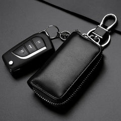 Leather Car Key Holders Organizer Smart Keychain for Men and Women