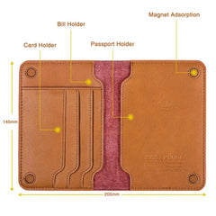 High Leather Passport Holder Cover