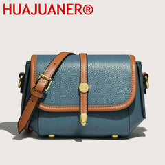 Women's Leather Shoulder Crossbody Bag Handbag - Brown