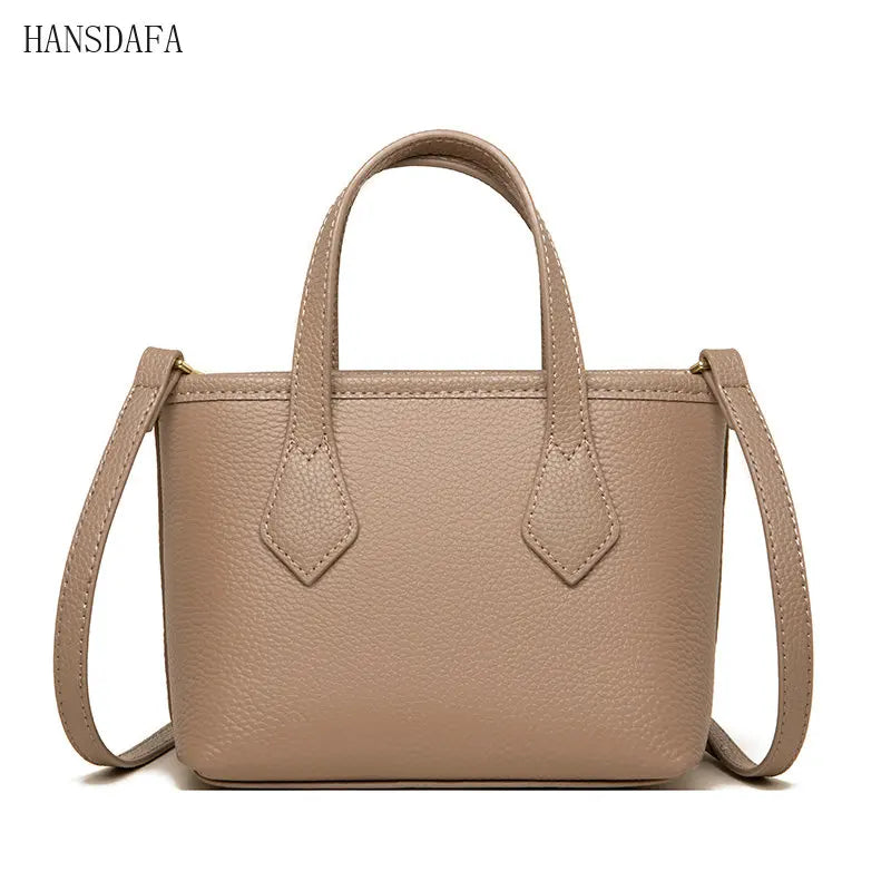 Women's Leather Shoulder Crossbody Bag Solid Cow Leather Handbag