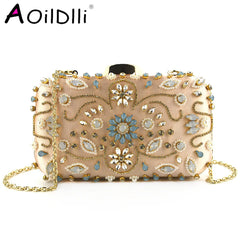 Heavy Bead Embroidery Bag Women Evening Bag Multicolor