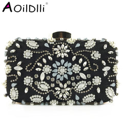 Heavy Bead Embroidery Bag Women Evening Bag Multicolor