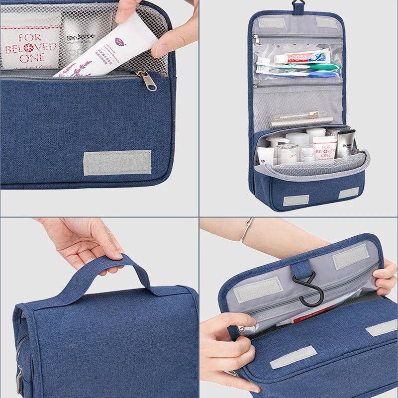 Personalized Embroidered Men Cosmetic Bag Travel Waterproof Storage Bag