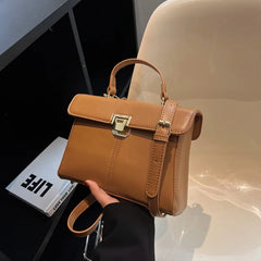 High Version Shoulder Bags For Women Large Capacity Female Texture PU Leather Me