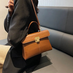 High Version Shoulder Bags For Women Large Capacity Female Texture PU Leather Me