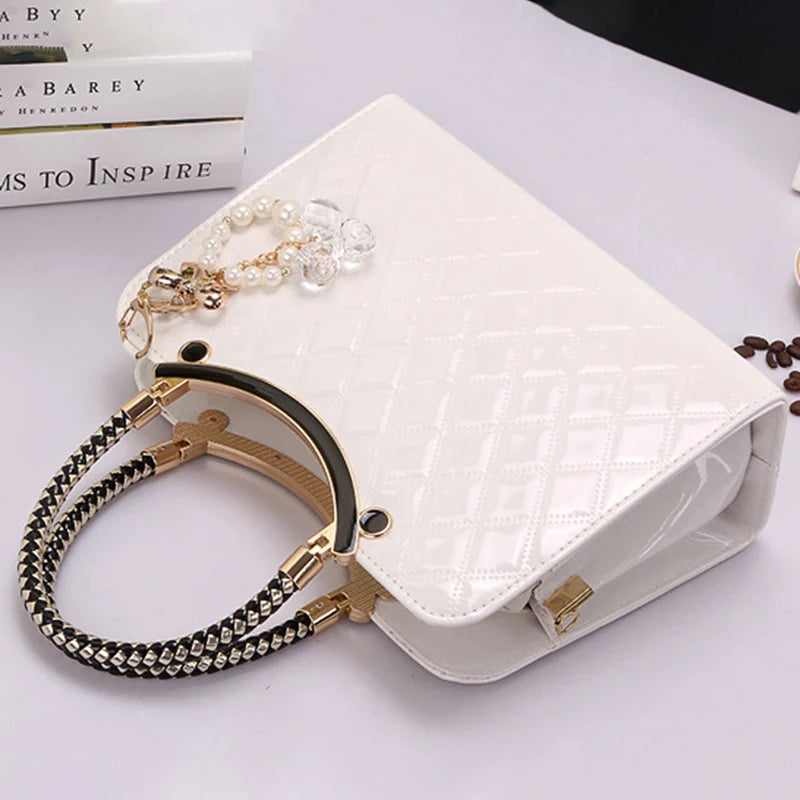 High Ladies Handbag Satchels Women Handbag PU Leather Handle Bags Large Capacity