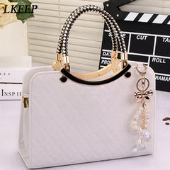 High Ladies Handbag Satchels Women Handbag PU Leather Handle Bags Large Capacity