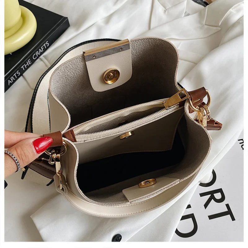 Women's Messenger Bucket Bag Vintage Handbag