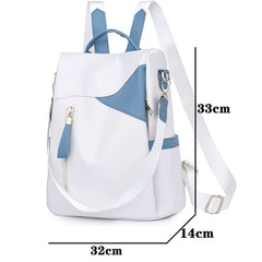 Stylish Leather Anti Theft Women's Backpack Multifunctional Shoulder Bag