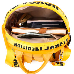 High Leather Backpack Willow Nail School Bags Anti-Theft School Bags