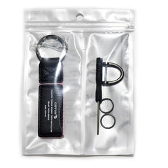 Leather Car Key Chain Metal Buckle Key Ring Holder