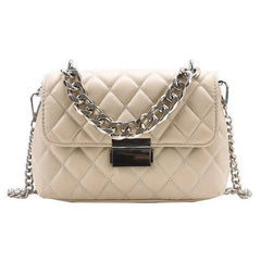 Women's Leather Crossbody Bag Chain Shoulder Purse