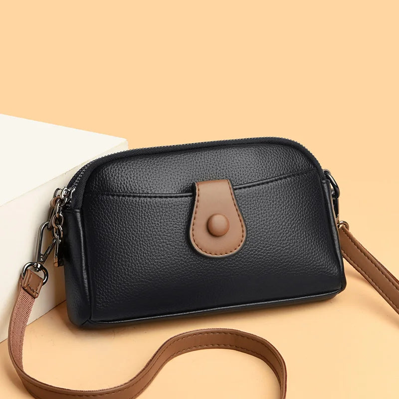 Leather Crossbody Shoulder Bag Women's Handbag Clutch Phone Purse