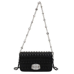High Leather Handbag Chain Handle Shoulder Messenger Bags for Woman