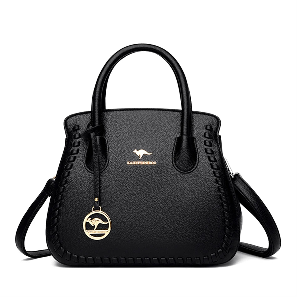 High Leather Handbags Purses Women Bags Ladies Shoulder Crossbody Bags