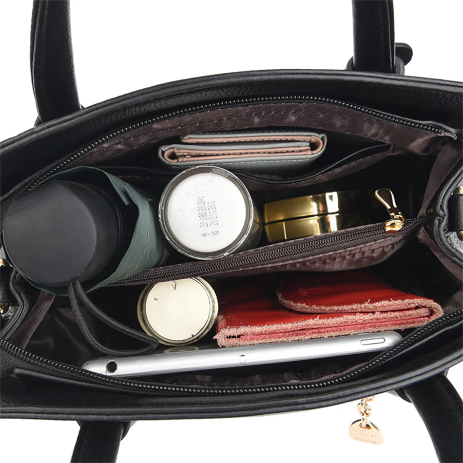 High Leather Handbags Purses Women Bags Ladies Shoulder Crossbody Bags