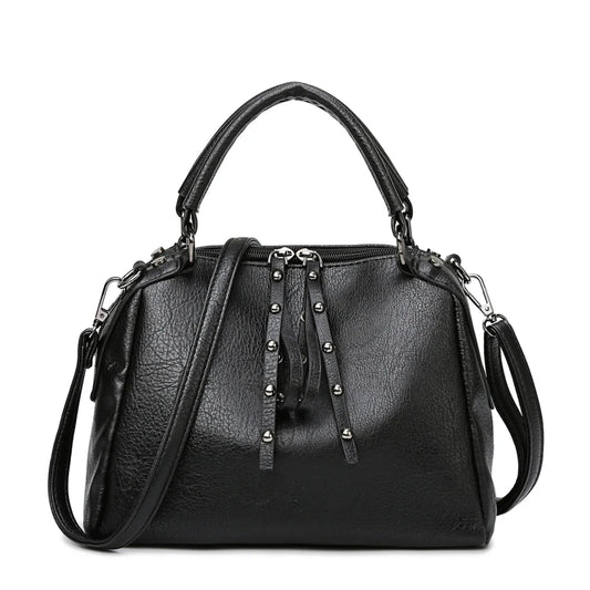 Women's High Leather Messenger Bag Lady Shoulder Tote Handbag