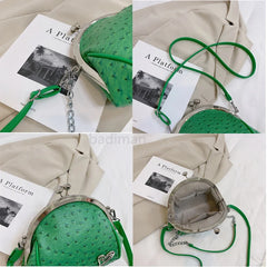 Leather Shell Shoulder Messenger Bags for Women Ladies Handbags