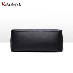 High Leather Women Bag Bucket Shoulder Bags Solid Big Capacity Tote