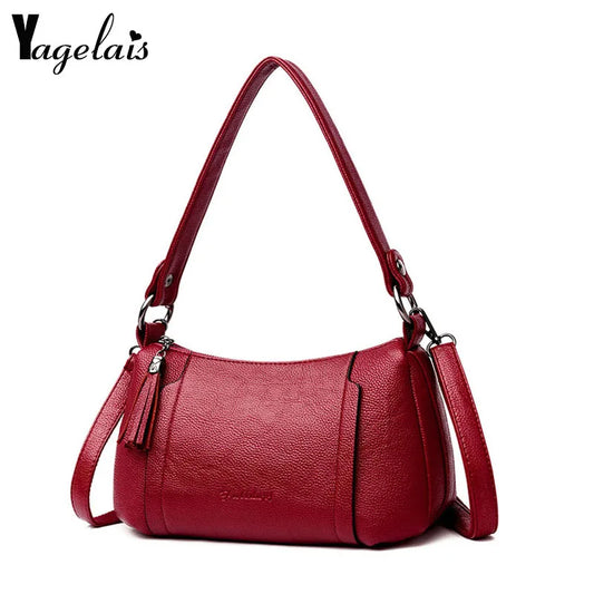Leather Women Handbag Messenger Bag Shoulder Bags Clutch Purse 0547