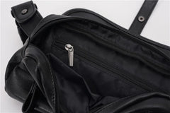 Men's PU Leather Chest Bag Crossbody Small Shoulder Handbag