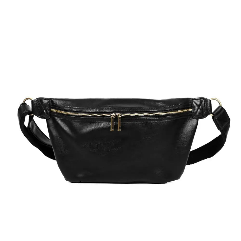 Men's Retro Waist Bag Chest Bag Large Capacity