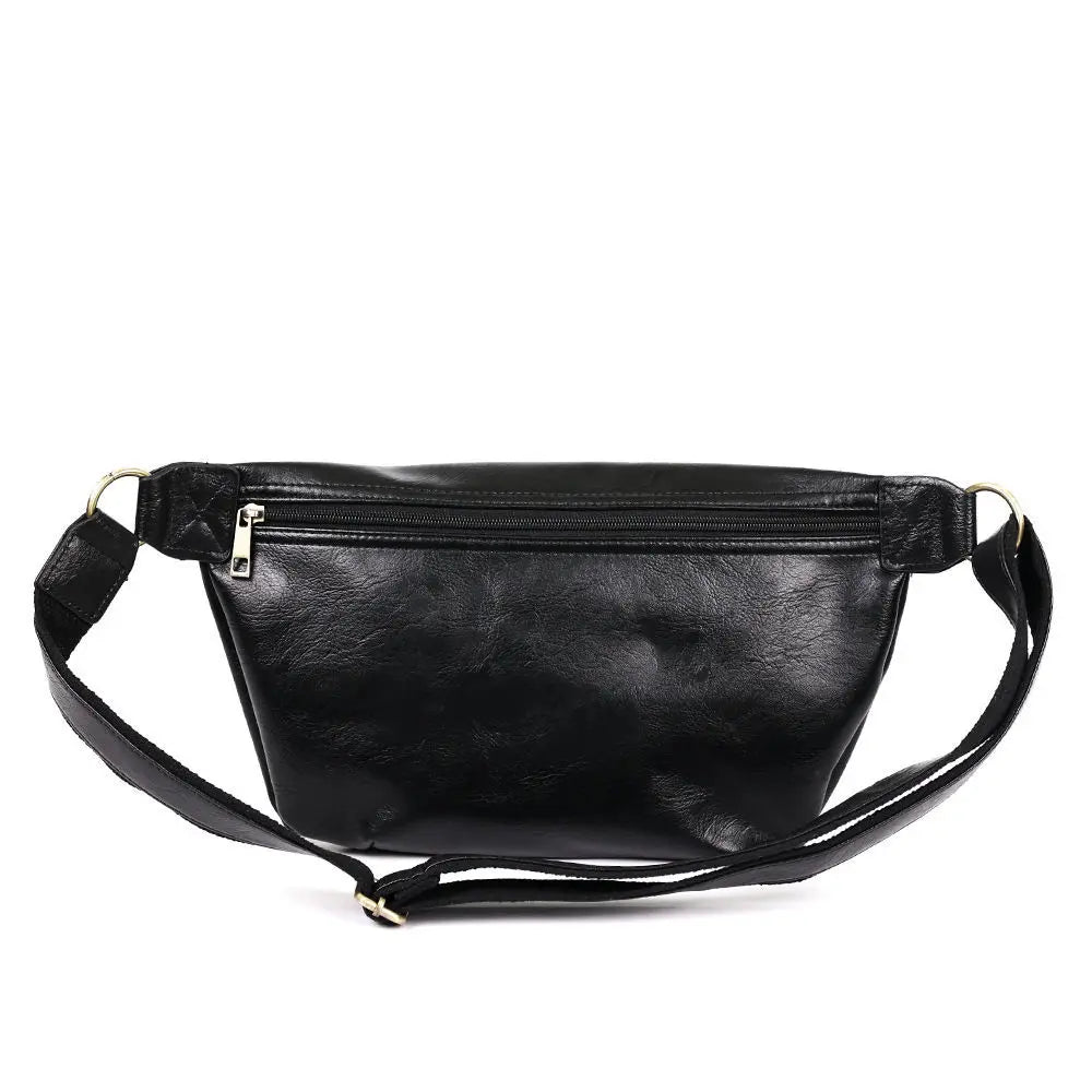 Men's Retro Waist Bag Chest Bag Large Capacity