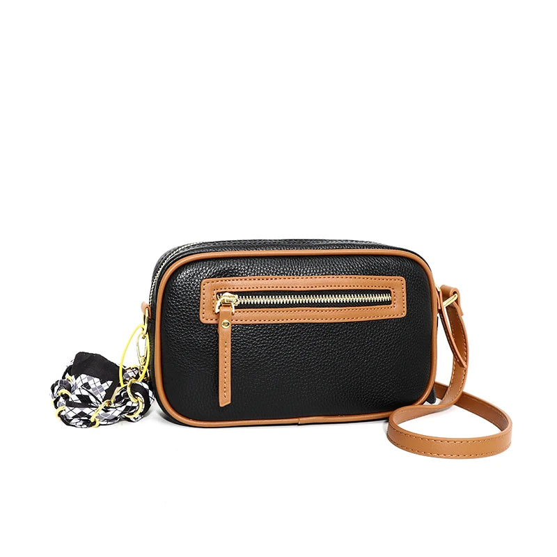 Natural Cowskin Female Shoulder Crossbody Tote Leather Bags
