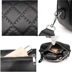 Natural Cowskin Female Shoulder Crossbody Tote Bags for Women