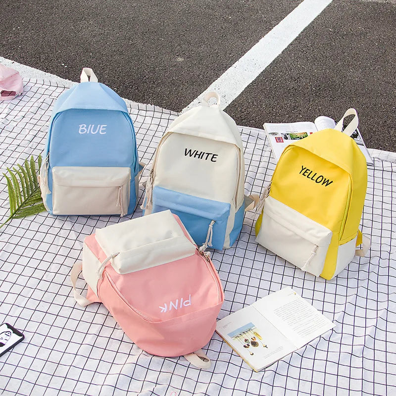 High Arrival Women's Canvas Backpack School Bag For Girls Rucksack