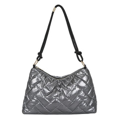 Nylon Shoulder Bags for Women Winter Ladies Lingge Armpit Bag