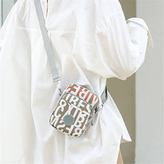Nylon Floral Messenger Bag Mini Shoulder Multifunctional Phone Bag