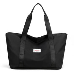 Nylon Women's Shoulder Bag Large Capacity Tote Solid Color Travel Bag
