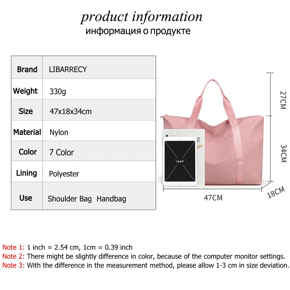 Large Capacity Women's Shoulder Bag Solid Ladies Handbags Tote Bag