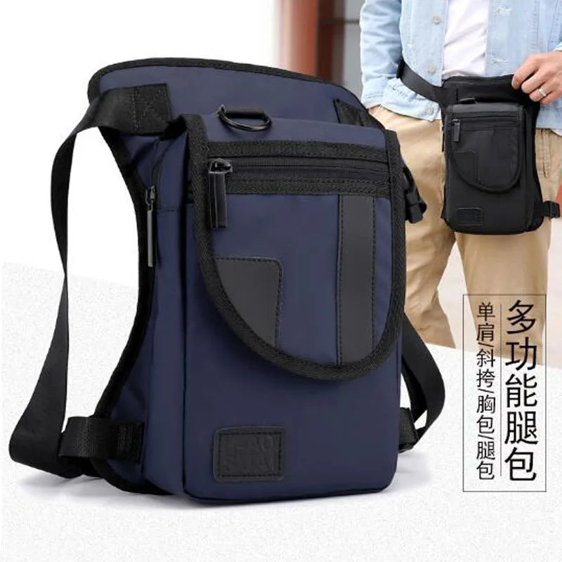 Nylon Thigh Drop Leg Bag Travel Shoulder Cross Body Motorcycle Hip Waist Pack