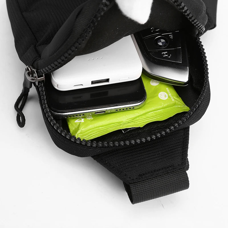 Nylon Mens Shoulder Bag Chest Bag Man Sling Crossbody Bag