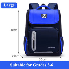 Nylon Schoolbag for Primary School Kids Aged 6-12