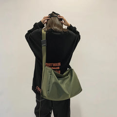 Nylon Schoolbag for Teens Ladies Shoulder Bag Diagonal Bag